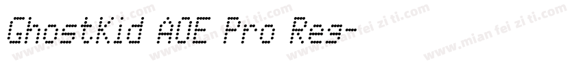 GhostKid AOE Pro Reg字体转换